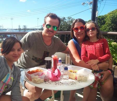 Spanish Family learning English at AICOL language school