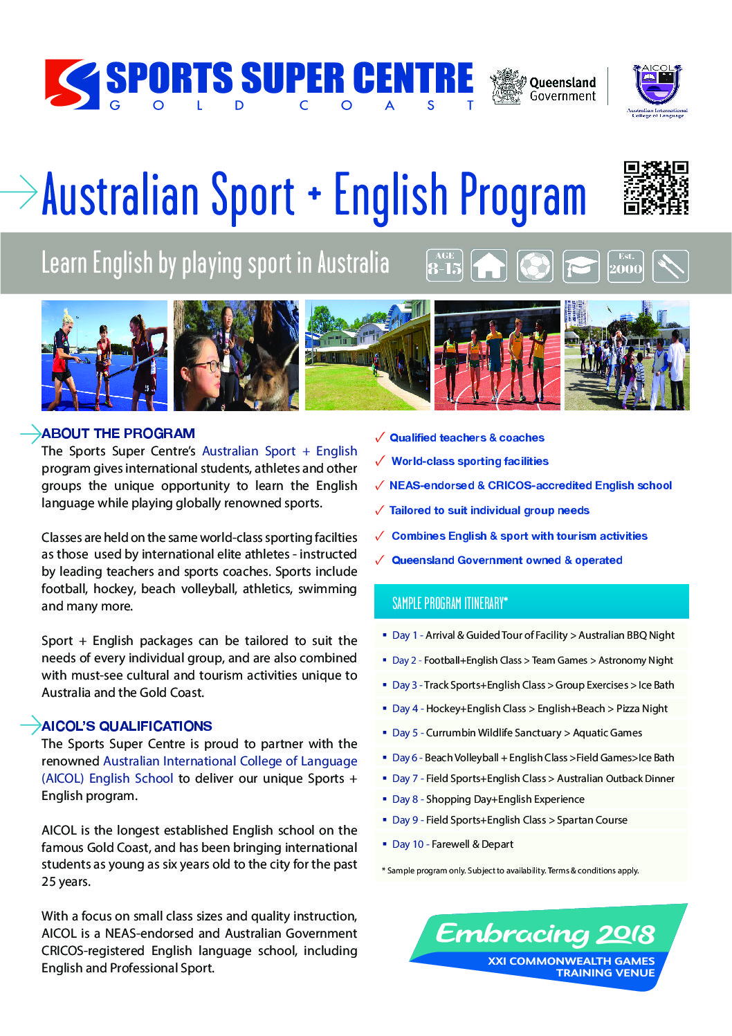 English school, farmstay and local school program