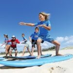 Surfing at AICOL English school