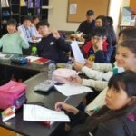 HSP Junior camp 251x220 Junior Camp students in High School class at AICOL English school