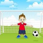 AICOL camp student playing soccer AICOL camp student playing soccer