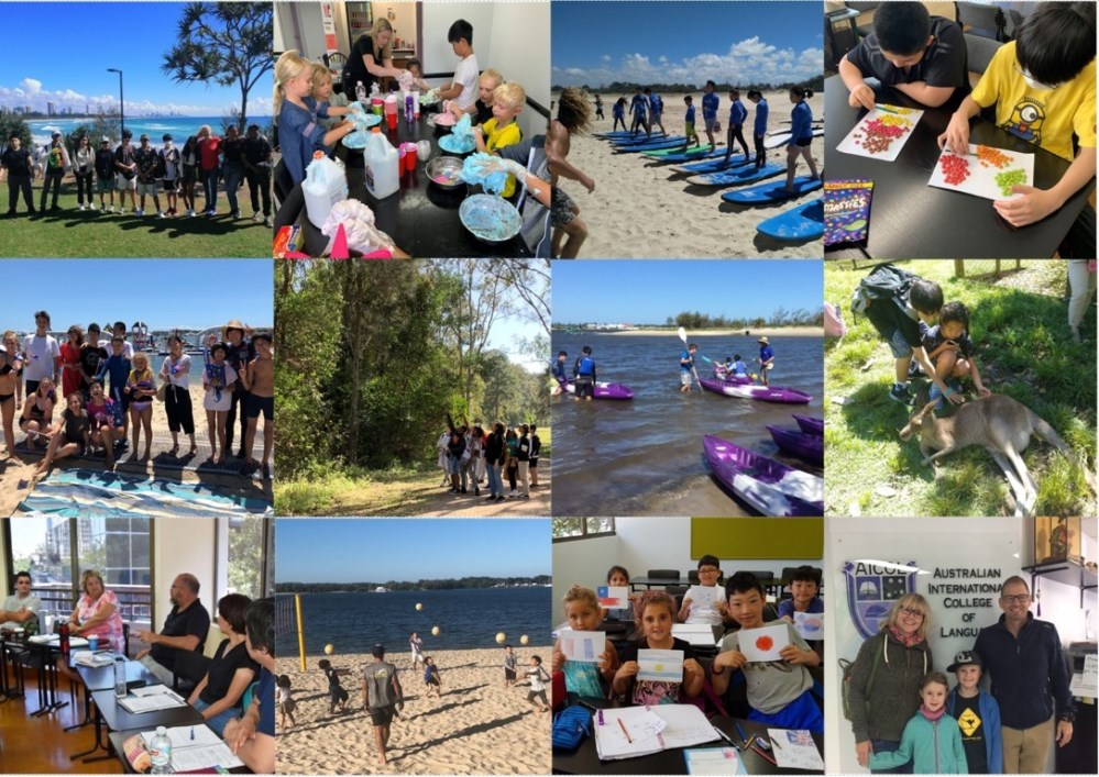 Students participating in a wide variety of English language courses at AICOL Gold coast English school