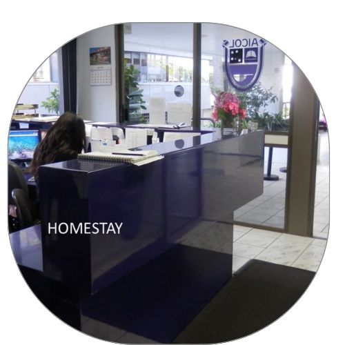 Homestay office at AICOL Gold Coast English school