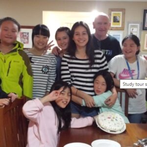 Homestay family with study tour students at Gold Coast